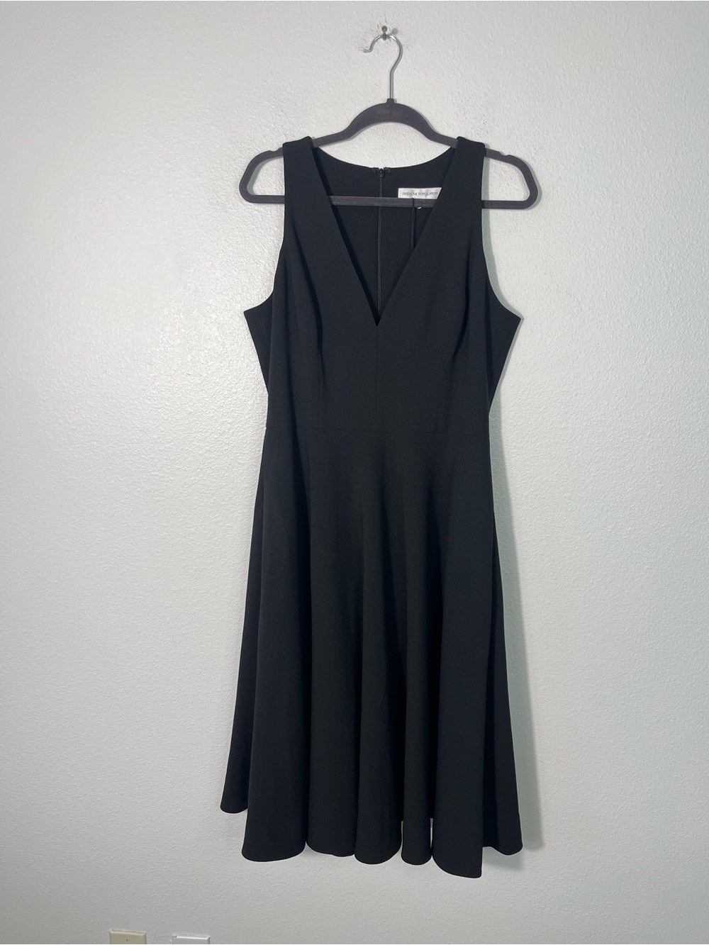Dress The Population Catalina Fit & Flare Cocktail Dress in Black Size Large - Picture 4 of 9